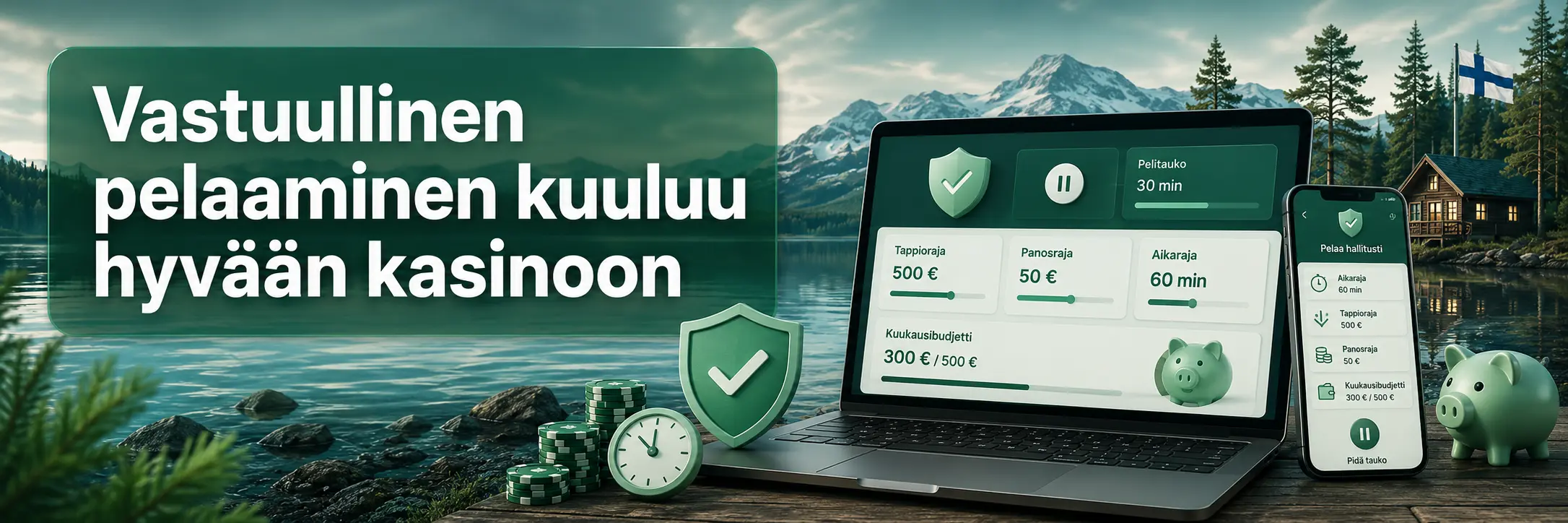 Vastuullinen pelaaminen ja pelirajat Playkasinot-oppaassa