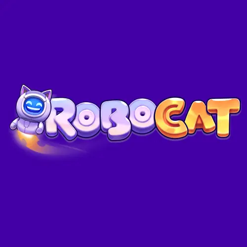 RoboCat-kasinon logo Playkasinot-sivuston kasinokortissa